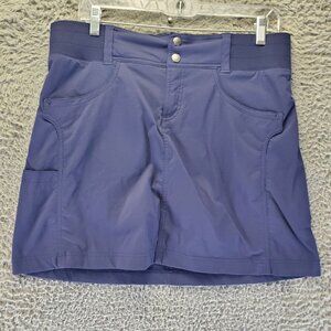 Title Nine Skirt Womens Size 8 Blue Outdoor Hiking Stretch Shorts Skort